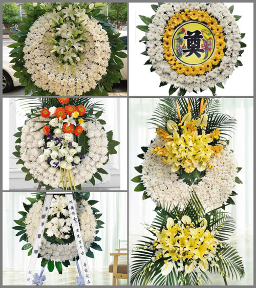 福建莆田涵江区江口镇前面村花圈速递